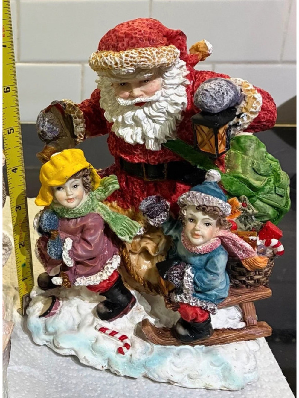 Vintage home interior red coat Santa